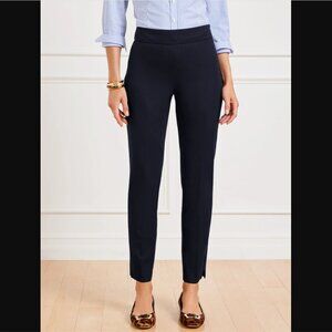 Women's Talbots Chatham Slim Crop Ankle Pants Navy Blue Size 2